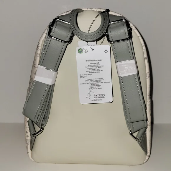 Loungefly Studio Ghibli Totoro Rain Mini Backpack and Tech Wallet - Picture 6 of 16